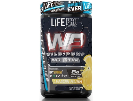 Suplemento Alimentar LIFE PRO NUTRITION Wild Pump Non Stimulant Sabor Rush (400G - Limão)
