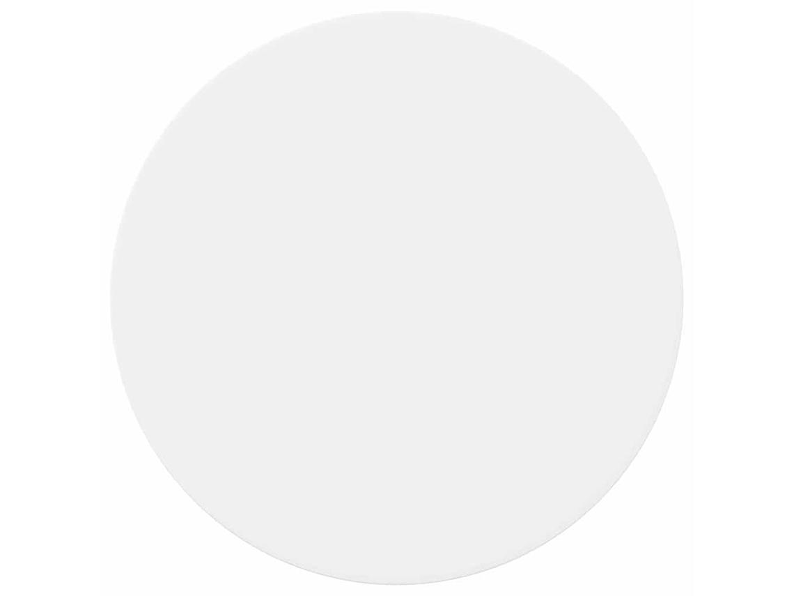 Conjunto 1 Tampo De Mesa Vidaxl Branco Derivados De Madeira (ø 70 X 1,5 Cm)