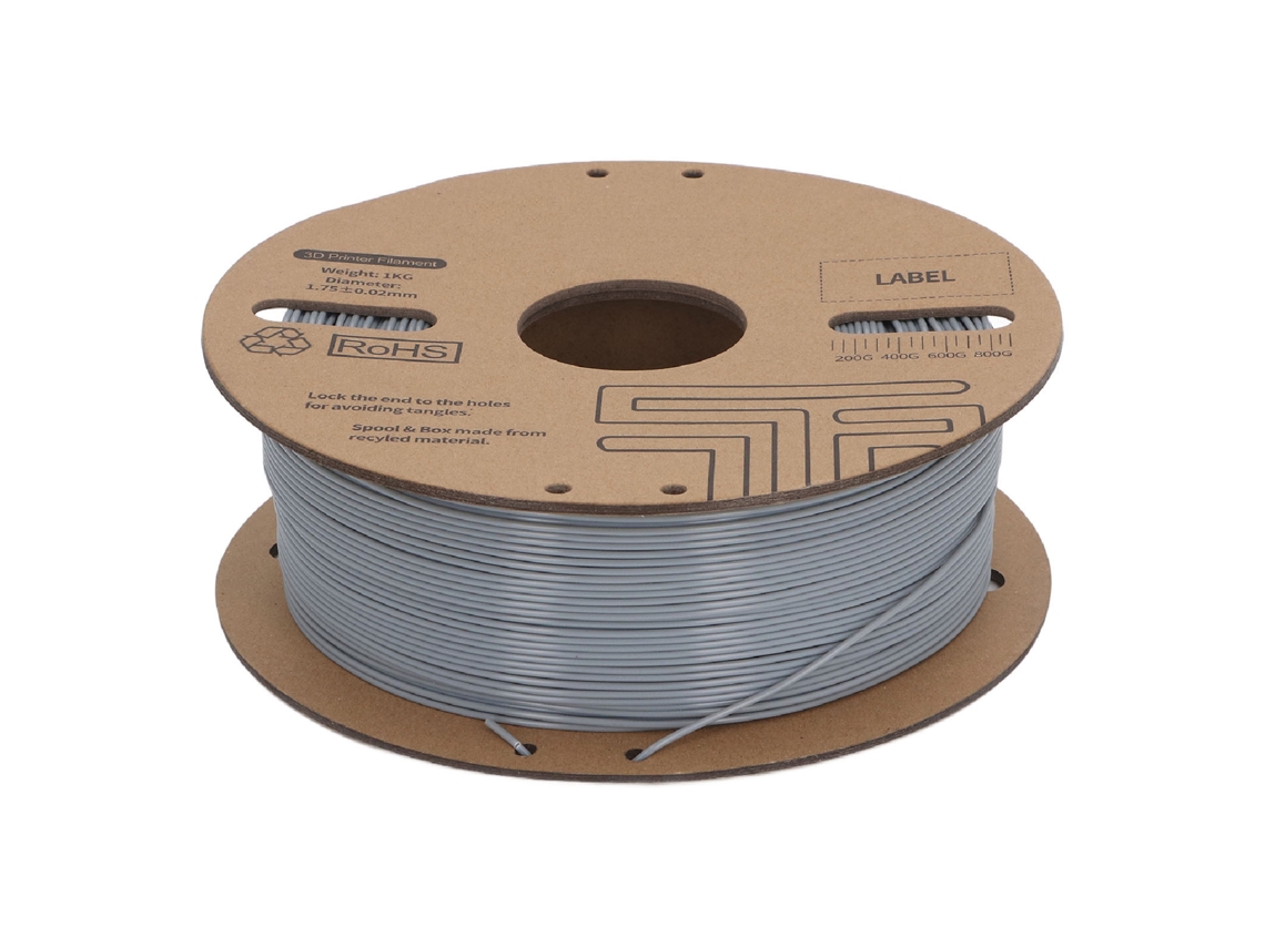 Filamento Pla 1.75mm 1kg Cinza Alta Velocidade ±0.02mm Para Impressora 3d Fdm