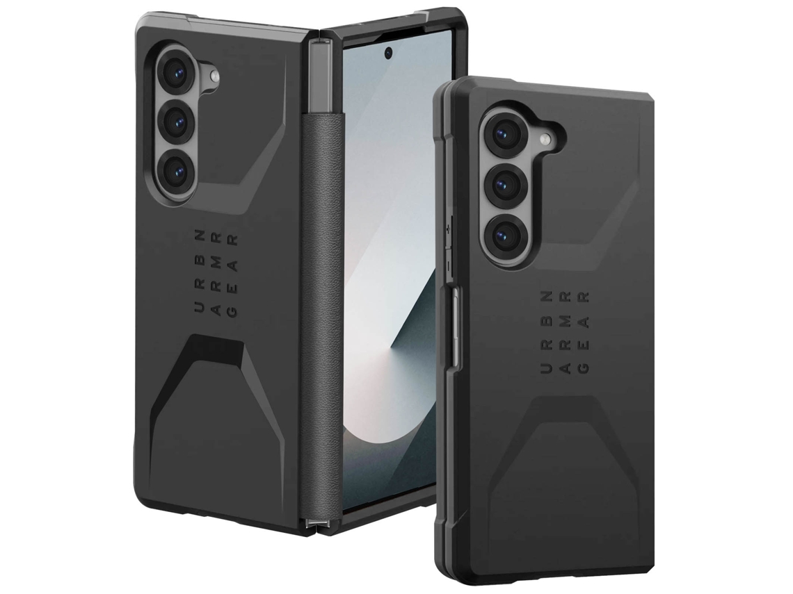 Capa Fold Dobradiça para Samsung Galaxy Z Fold 6 UAG Acrílico Resistente Preto