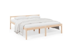 Senior Bed, Senior Beds Vidaxl Marrom Madeira De Pinho (200 X 200 Cm)