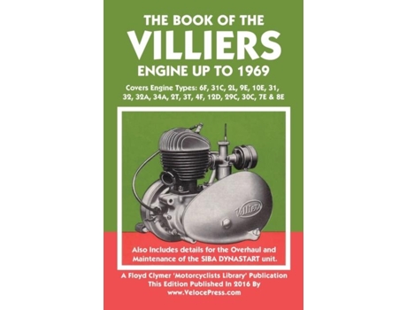 Livro Book Of The Villiers Engine Up To 1969 De C Grange (inglês)