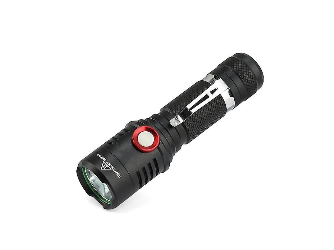 Tocha Led 2500lumens Recarregavel Bolso Dimerizacao Contínua Ipx8 Camping Preto Yizhood