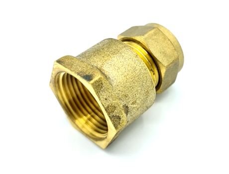 Cotovelo Acoplador Fêmea G3/4 de 15 mm x G3/4, Adaptador de Encaixe de Compressão de Latão, Conector Reta
