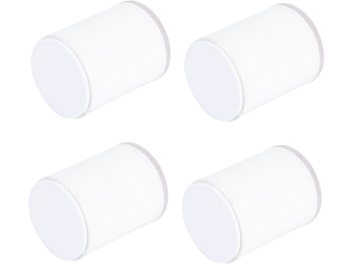 Almofadas E Calços Para Elevar Os Pés Dos Móveis, 4 Peças, Blocos Protetores Antiderrapantes Brancos De 40x52mm Para