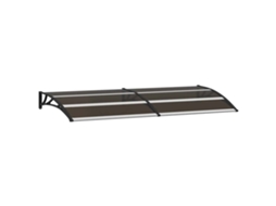 Door Canopy, Door Canopies Vidaxl Preto Policarbonato (200 X 75 Cm)