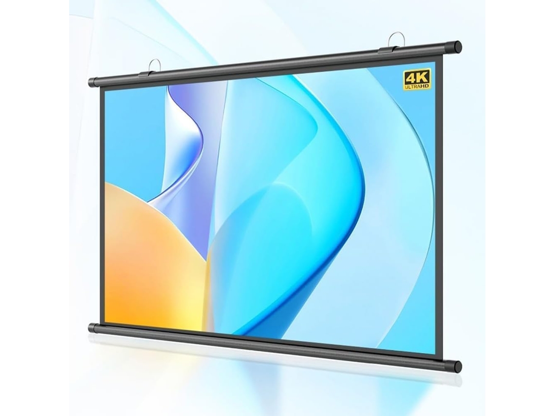 Tela de Projeção 30" 16:9 4:3, para Uso Doméstico e Externo