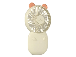 Ventilador Portátil LAXISCREED Usb Recarregável Amarelo Creme