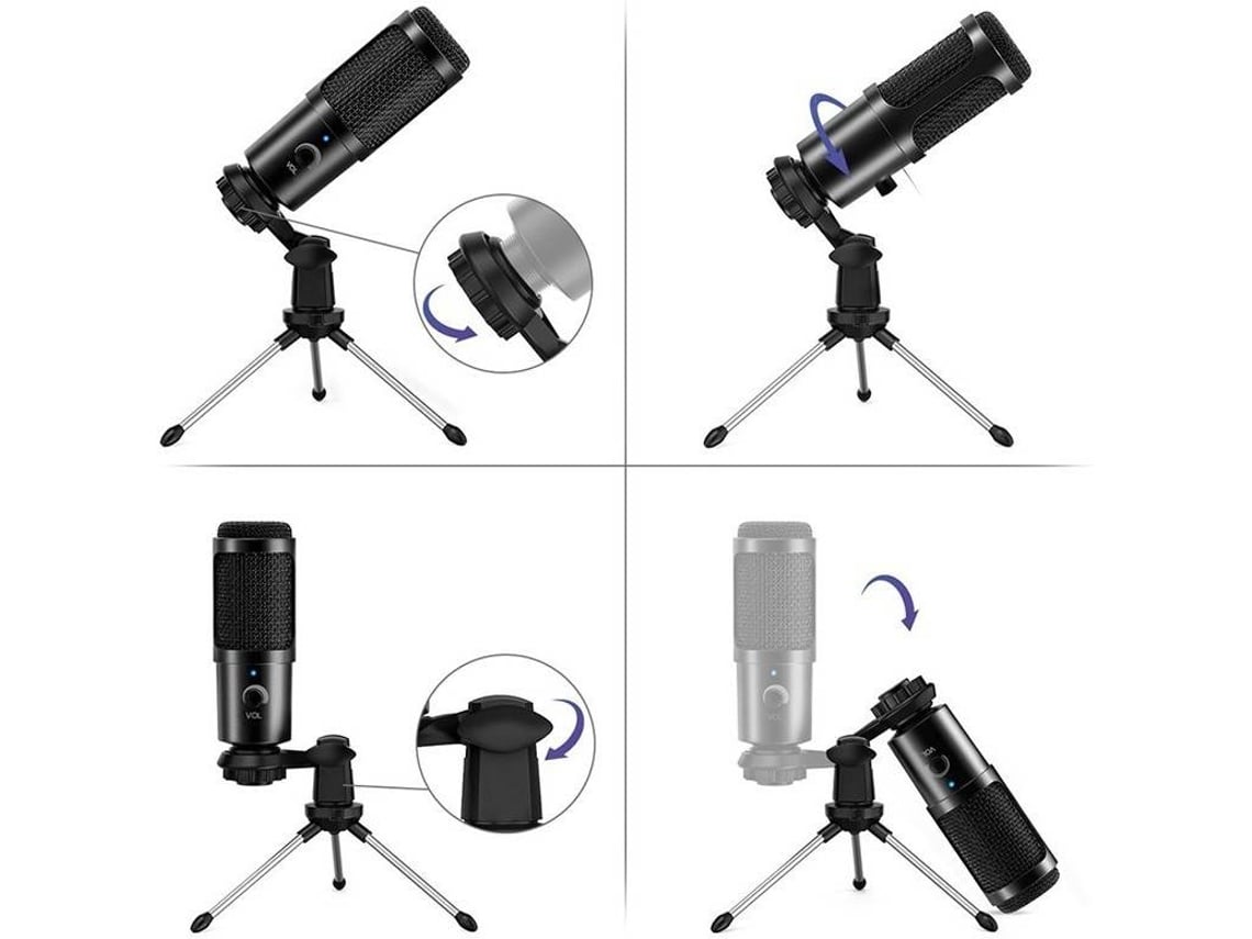 Microfone GOEIK MPSET3-P Preto