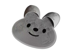 Tapete De Silicone Circular Para Massagem Nos Pés E Costas, Com Formato De Coelho, Antiderrapante Para O Chuveiro E Para Os Pés.