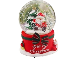 Globo De Neve Luminoso, Globo De Cristal, Caixa De Música De Natal, Presente Com Base De Resina Hengjian