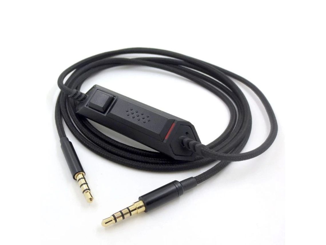 Cabo De Áudio Zruxe Para Logitech G633/g933 1,5 M Com Microfone E Controlo De Volume (modo A/b Para Xbox, Ps4, Switch, Pc E Telemóvel)