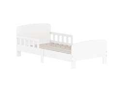 Cama Infantil Com Grades De Segurança Para 3-8 Anos, Mdf Branco