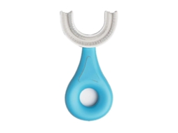 Escova de Dentes Infantil em Formato U, com Cabeça Silicone Macio Qualidade Alimentar, Design Limpeza Oral 360° para Bebês e Crianças. GOKOCO