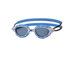 Óculos de Natação Predator Flex Unissex Adulto Tamanho Único Azul/ Branco AQUAFORGE