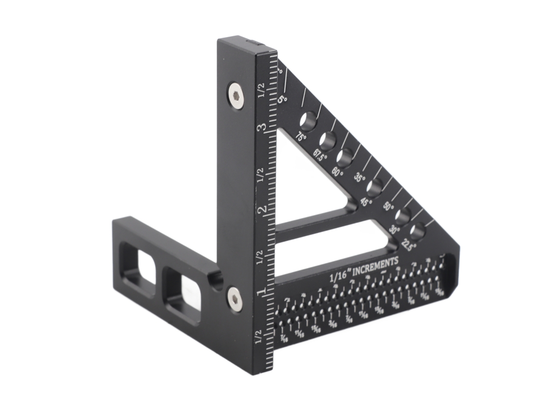 Regla De Calibración Crossline Regla Angular De 45° Ángulo Recto Escritor De Aluminio Accesorio De Carpintería