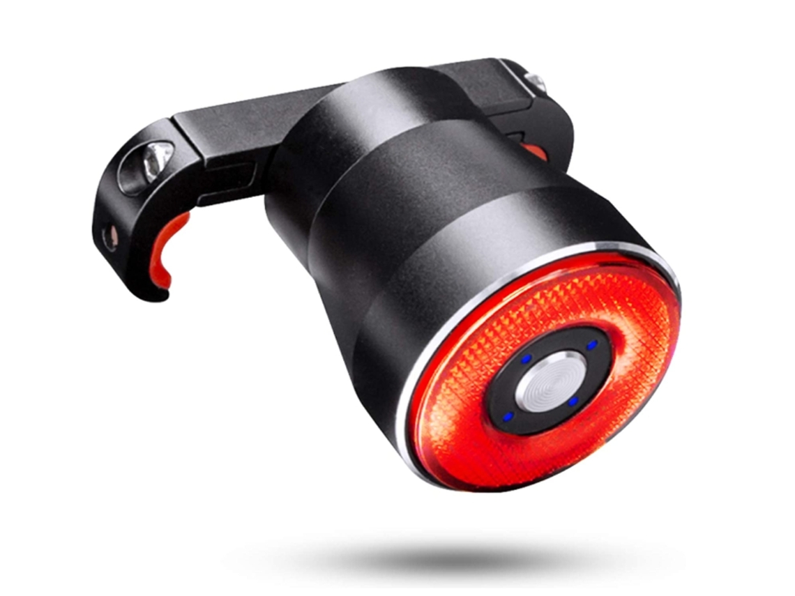 Luz Traseira Bicicleta Inteligente Auto On/off Ipx6 Preta Yizhood