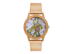 Reloj De Pulsera Analógico De Cuarzo Con Correa De Malla Moderna Oro Rosa Para Hombre Y Mujer