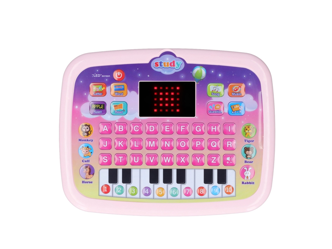 Máquina De Educació Temprana Led Multifuncional Interactiva Para Niños Color Rosa
