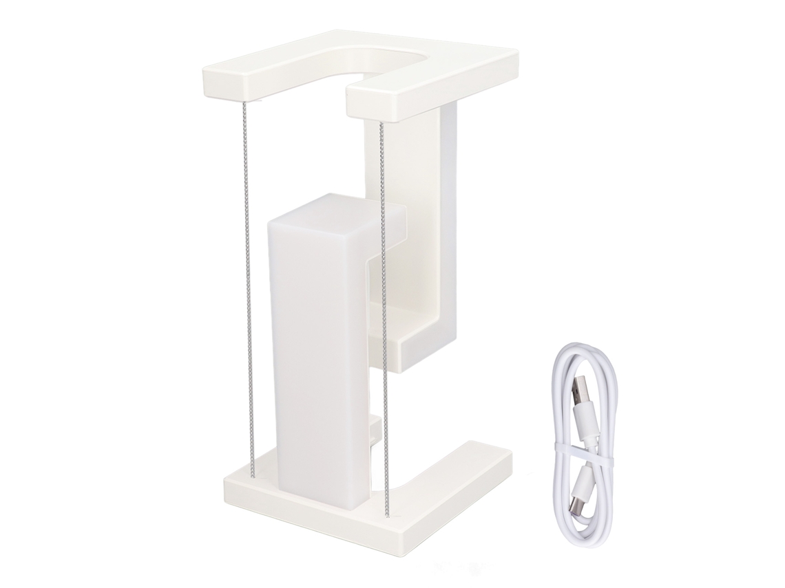 Lâmpada de Mesa com Levitação Magnética Controle Táctil 3 Níveis Led para Quarto Escritório