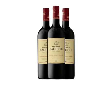 Vinho KANONKOP Kadette Cape Blend Stellenbosch Crianza (0.75 L - 3 Unidades)