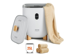 Aquecedor de toalhas Vevor 25L com display LED e temperatura ajustável, cinza