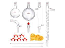 Conjunto de Destila??O de Vidro de Laboratório VEVOR 1 L 3 3 Boro 14 Pe?As