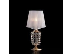 Mozart - Candeeiro De Mesa Em Ferro E Latão Dourado Com 1 Abajur H.40 - Ø20 - Bl189-lt-or
