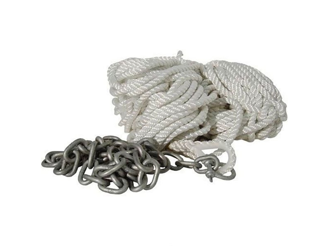 Corda de Âncora com Corrente 50 M Branco 8 Mmgoldenship