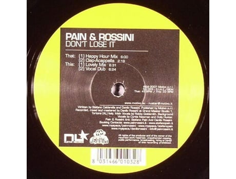 Vinil Dont Lose It Nustar Records