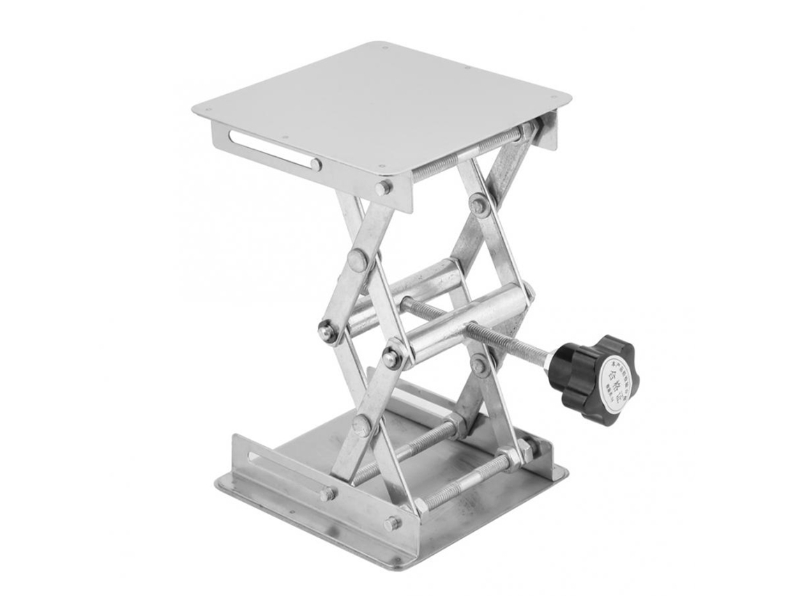 Plataforma de Elevação Laboratorial 100x100mm com Suporte | S/MARCA