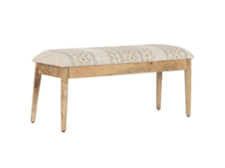 Banqueta Home Esprit Bege Multicolor Madeira De Mangueira 113 X 35 X 45 Cm