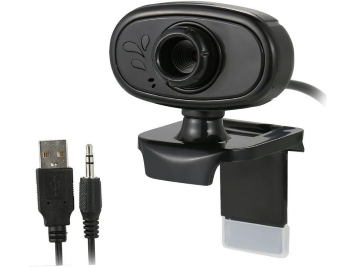 Câmera Web Câmera Para Computador Webcam Com Microfone 480p Clip On Preto Usb2.0 Webcam 480p Webcam Yizhood (preto)