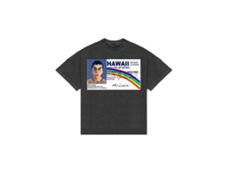 Mclovin Hawaii Id Boxy Vintage Black Graphic Unisex T-shirt Rockinstone Sizel