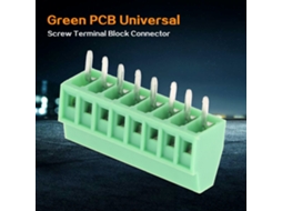 Laxiscreed Conector De Terminais Para Pcb De 8 Pinos, Verde, 2,54 Mm, Universal, Conjunto Múltiplo