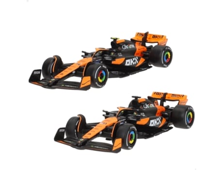 Conjunto De 2 Carros Modelo F1 2024 Mclaren Mcl38 Piastri E Norris, 143 Burago
