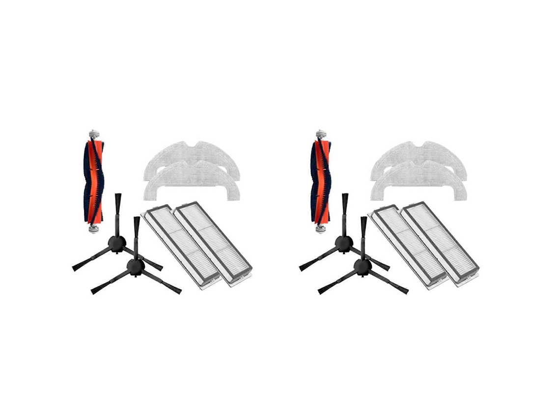 Kit de 2 escovas laterais principais com filtro HEPA e pano para Xiaomi Vacuum 2 Ultra