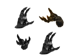 Decoração De Parede De Halloween Com Mão De Demónio 3d Da Laxiscreed, Com Vela E Tema Assustador