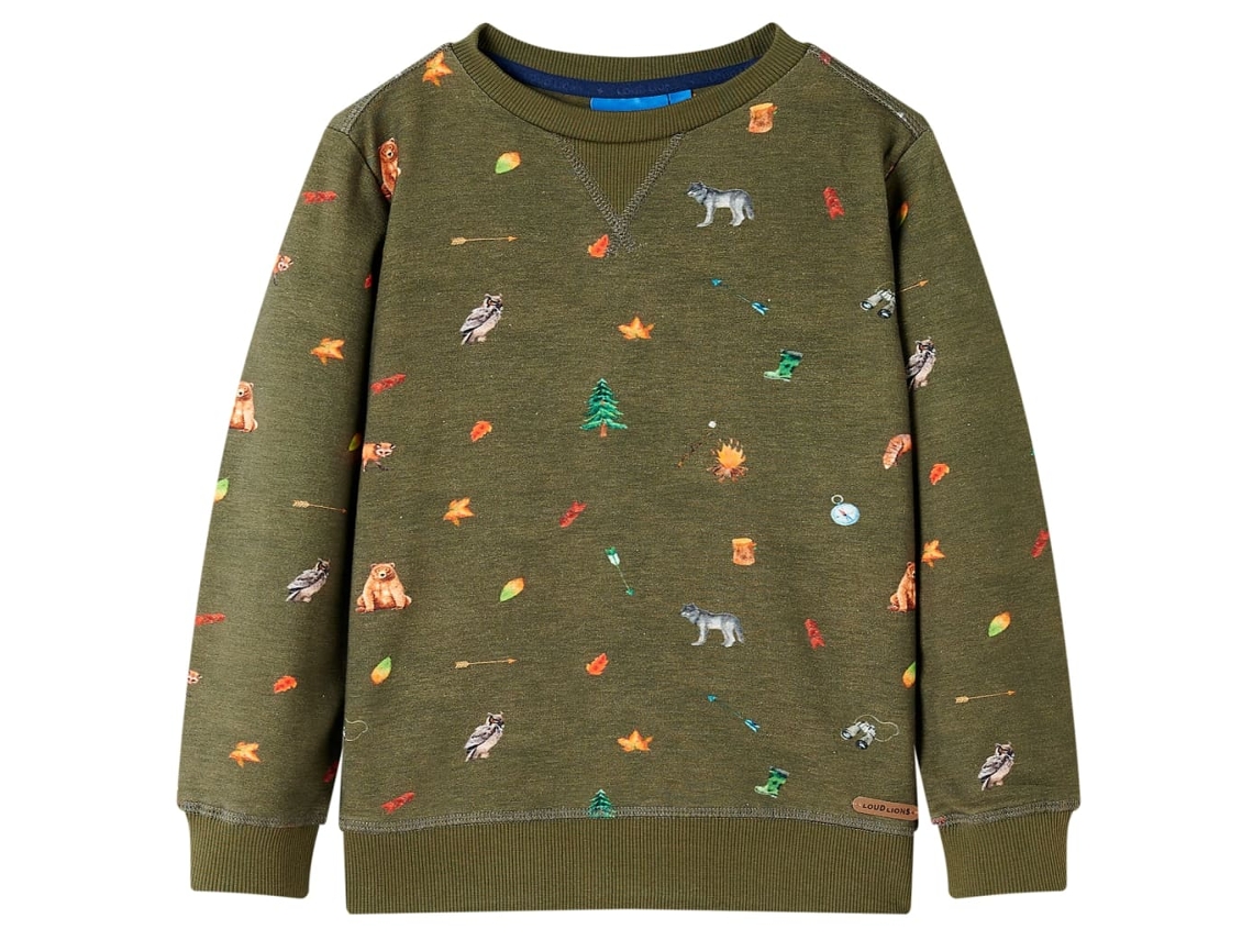 Sweatshirt Para Criança Cor Caqui 92