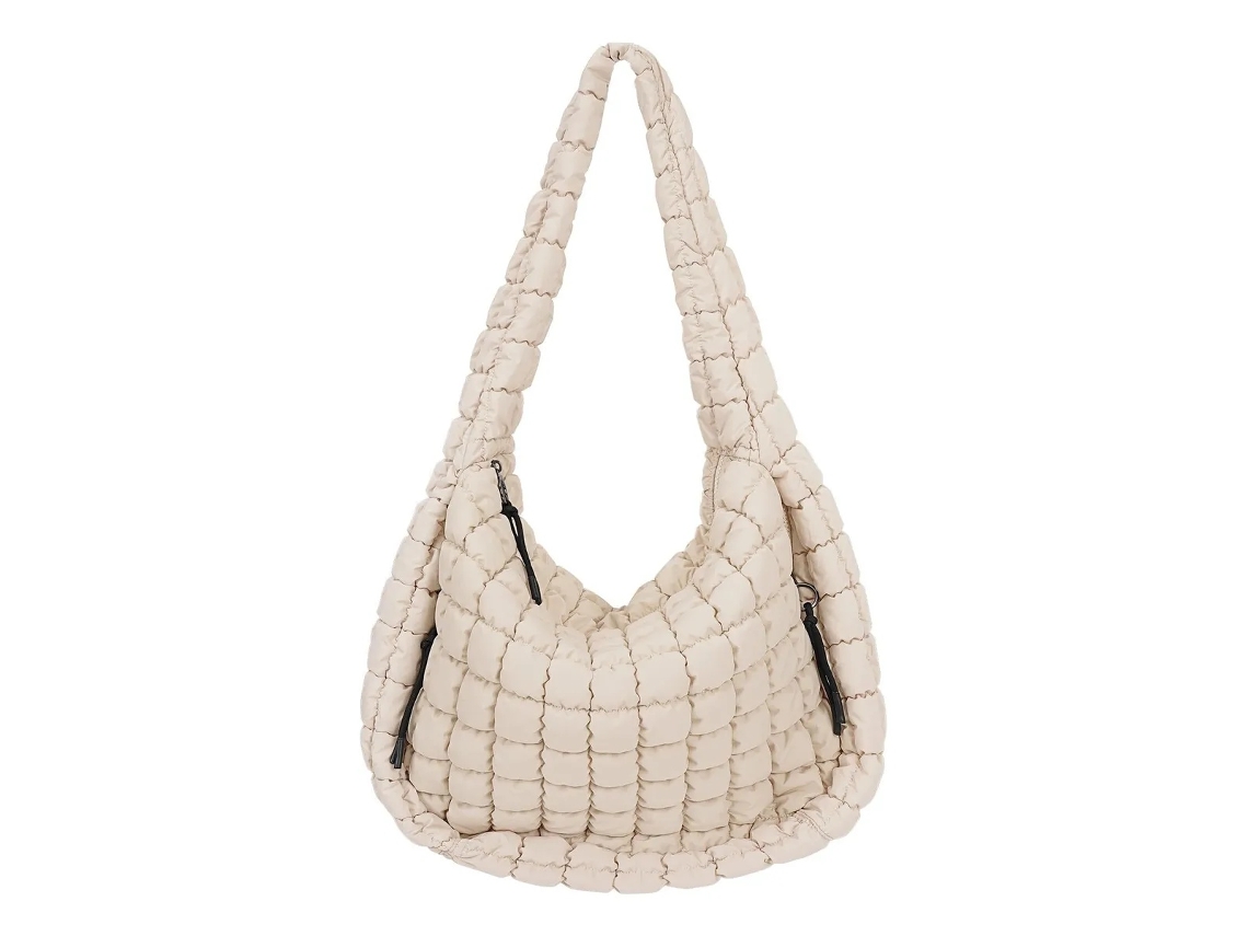 Lurelia Bolsa Tote Feminina Grande Capacidade Fecho De Correr Vários Bolsos Acolchoada Para Trabalho E Uso Diário