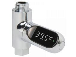 Termômetro de Chuveiro Led, Digital Phe 0 100 Graus Celsius, com Giratório 360°, Medidor Á Gua GOKOCO