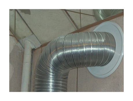 Placa de Parede de Tubo de Ventilação Metálica em Espigão Branco de Diâmetro 200 mm