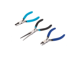 Conjunto de Mini Pinças BLUESPOT TOOLS com Cabo Macio 3 Peças Multicoloridas