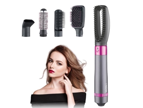 Brosse Soufflante 5 Em 1 Nova - Cinza - Aquecedora Multifuncional - 2 Níveis De Temperatura