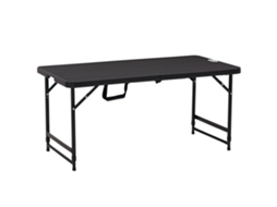 Conjunto de 3 Peças: Mesa com Tampo de Vidro e 2 Cadeiras Dobráveis, Encosto Ajustável, Cinza ZENCORE SERVICES
