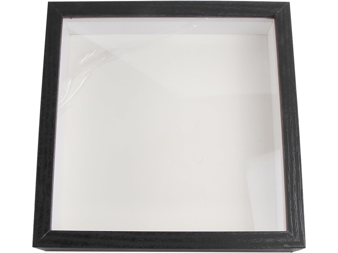 Moldura Fotográfica 3d Vidro Preto 7 Polegadas Amostras Simples Decorativa Ideal Escritório Casa GOKOCO
