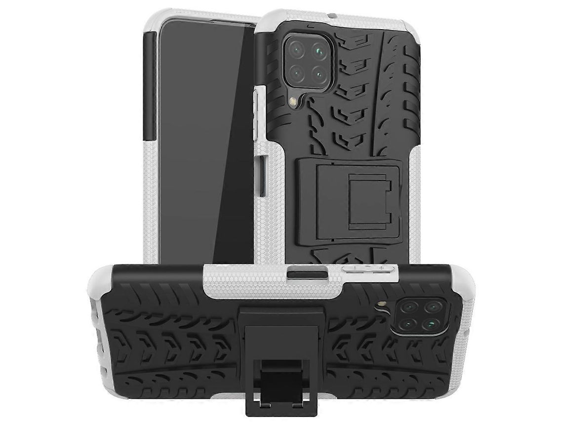 Capa Protetora Tpupc À Prova De Choque Com Textura De Pneu E Suporte Para Huawei P40 Lite