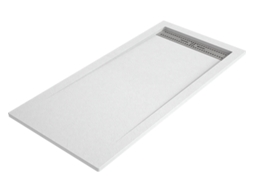 Base De Chuveiro Bidai 70x130 Cm Branco Grelha Em Aço