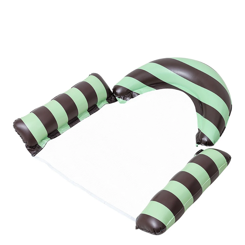 (verde) Cadeira De Descanso Inflável Para Adultos, Ideal Para Esportes Aquáticos, Rede Flutuante Para Piscina, Cadeira De Descanso Dobrável