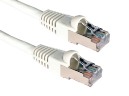 Lurelia Cabo Ethernet Cat6a 10 Gbps 600 Mhz 1 M Blindado Branco Para Rede Lan